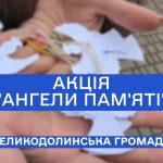 Великодолинська громада долучилася до всеукраїнської акції “Ангели пам’яті”, вшанувавши Героїв Небесної Сотні.